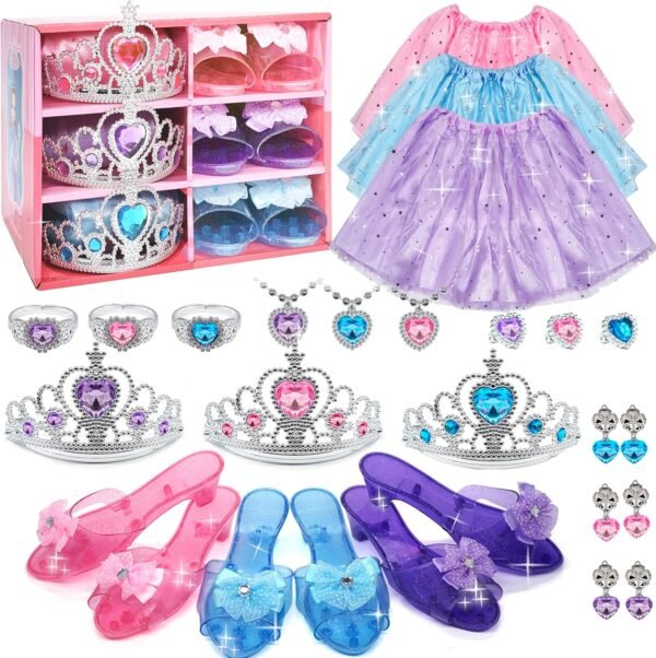 Princess Dress Up Girls Clothes - Toddlers Costume with Skir...