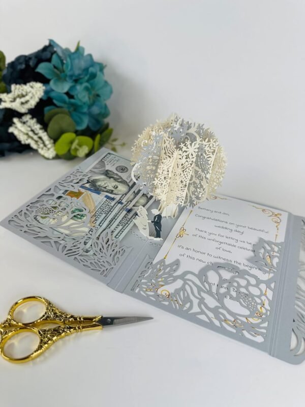 Wedding Cards for Bride and Groom - Pop-Up Congratulations C...