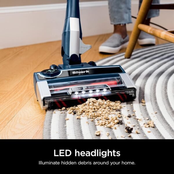 Shark HZ3002 Stratos Ultralight Corded Stick Vacuum with DuoClean PowerFins HairPro, Self-Cleaning Brushroll, & Odor Neutralizer Technology, Navy