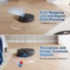 ECOVACS DEEBOT N30 Omni Robot Vacuum and Mop, 10000Pa Suction, TruEdge Adaptive Edge Mopping, ZeroTangle 2.0 Technology, Hot Air-Drying, Self-Emptying, Auto-Lift Mopping, Obstacle Avoidance