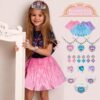 Princess Dress Up Girls Clothes - Toddlers Costume with Skir...