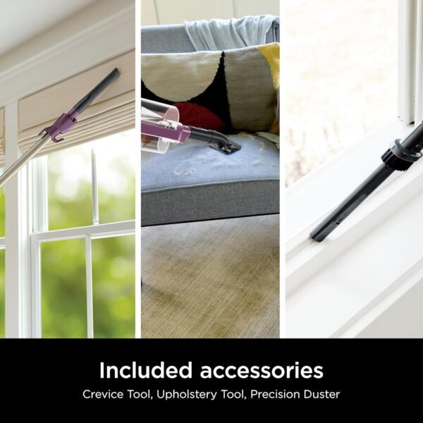 Shark POWERDETECT Ultra-Light Corded Stick Vacuum with DuoClean Technology, Self-Cleaning Brushroll for No Hair Wrap, Anti-Allergen Complete Seal, and Odor Neutralizer Technology, Purple, HZ4001AMZ