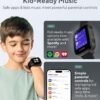JrTrack 4 Kids Smart Watch by Cosmo | Phone Watch & GPS Tracker | Enhanced Parental Controls | Call, Text, Activity, School Lock | Spotify Music | SIM Card Included | SOS & Safety Alerts | (Black)