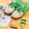 AIERSA Shoes Charms for Sneakers Socks, 47pcs Pearl Shoe Lac...