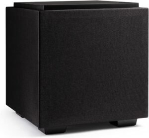 Definitive Technology Descend DN8 8" Subwoofer (2021 Model) - Digitally Optimized for Movies & Music, New 3XR Architecture, 500W Peak Class D Amplifier & (2) Pressure-Coupled 8" Bass Radiators, Black