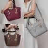 MKF Collection Tote Satchel Handbag for Women: PU Leather Sh...
