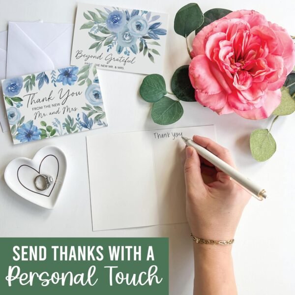 Hadley Designs 54 Wedding Thank You Cards With Envelopes - T...