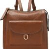 Fossil Women's Parker Leather Convertible Backpack Purse Han...