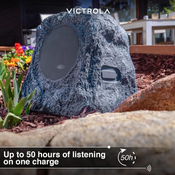 81V7-Jc0zEL._AC_SL1500_.jpg it.innovative technology Outdoor Rock Speaker Pair - Wireless Bluetooth , for Garden, Patio, Waterproof, Built for all Seasons & Solar Powered with Rechargeable Battery, Music Streaming - Charcoal