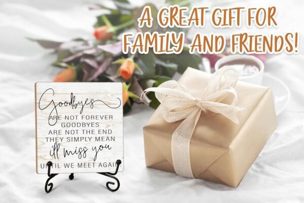 In Loving Memory Gifts for Loss of Loved One, Rustic Goodbye...