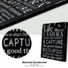 WOWGOOMO Life is Like a Camera Wall Art Vintage Inspirationa...