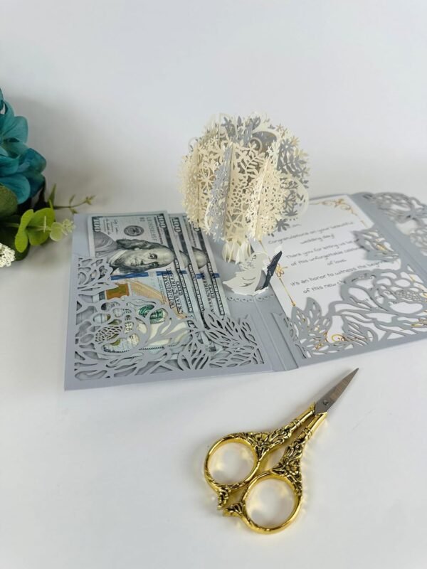 Wedding Cards for Bride and Groom - Pop-Up Congratulations C...