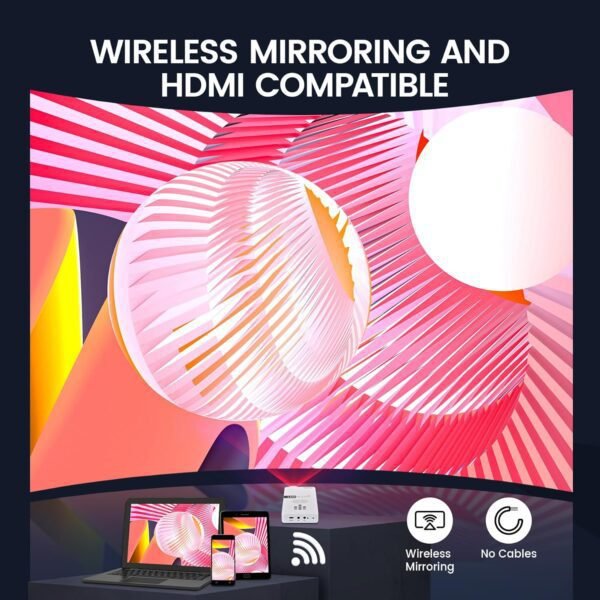 81dPPS-XhBL._AC_SL1500_.jpg AAXA LED Pico+ MAX Mini Projector, 2.7 Hour Battery, DLP Native 1080P, Wireless Mirroring, Mini-HDMI, Media Player & Speakers, Bluetooth, Micro SD/USB, Pocket Size Portable Movie/Cookie Projector