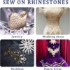 300 Pcs Clear Glass Rhinestone Silver Gemstone Crystal Metal...