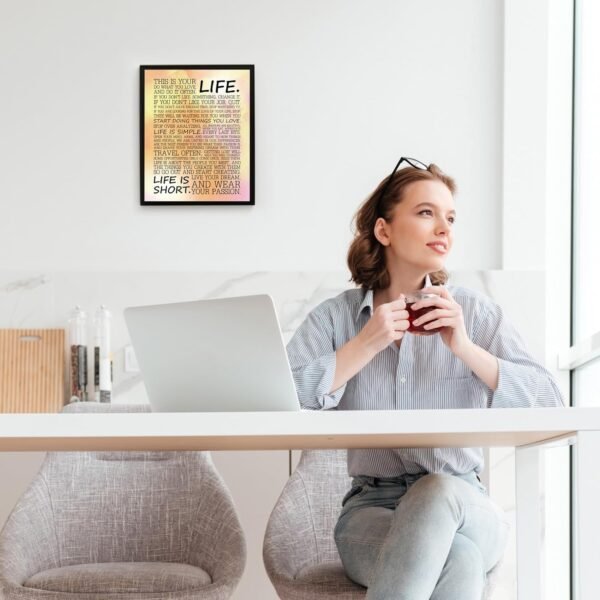 This Is Your Life Do What You Love - Inspirational Wall Art ...