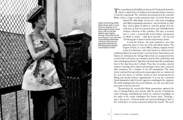 Vogue on Dolce & Gabbana