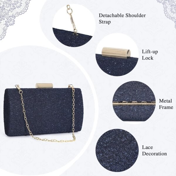 UBORSE Evening Bag Lace Clutch Purse for Women Formal Elegan...