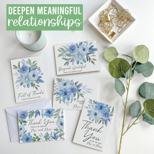 Hadley Designs 54 Wedding Thank You Cards With Envelopes - T...