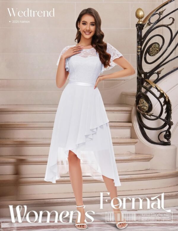 Wedtrend Women's Formal Dress Ruffle Cocktail Party Dress Fl...