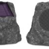 it.innovative technology Outdoor Rock Speaker Pair - Wireless Bluetooth , it.innovative technology Outdoor Rock Speaker Pair - Wireless Bluetooth , for Garden, Patio, Waterproof, Built for all Seasons & Solar Powered with Rechargeable Battery, Music Streaming - Charcoal