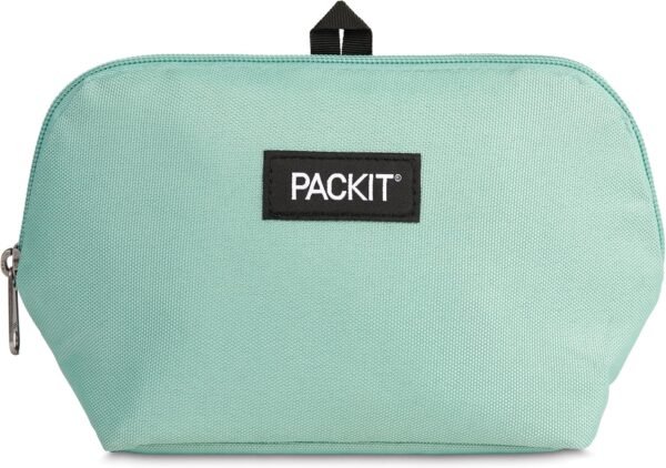 PackIt® Freezable Snack Bag, Sage, Built with ECOFREEZE® Technology, Collapsible, Reusable, Zip Closure, Designed For Keeping Snacks Fresh On the Go