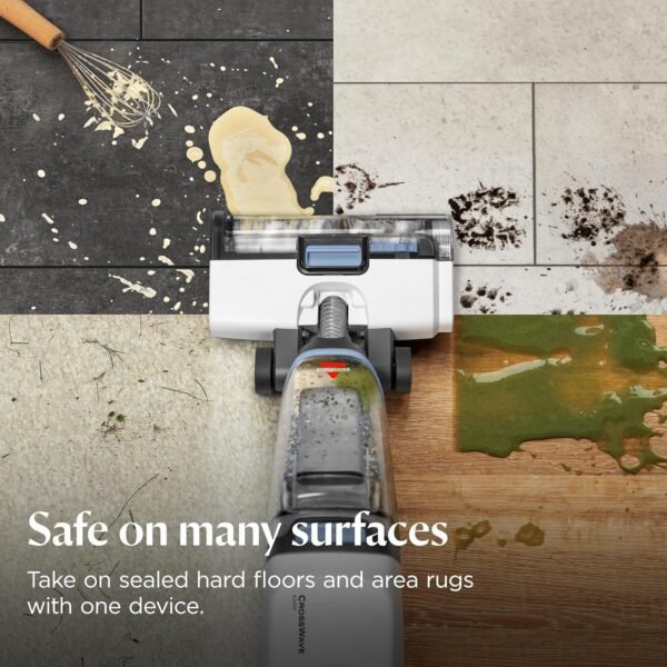 91cuybCC5NL._AC_SL1500_.jpg BISSELL CrossWave Edge, Multi-Surface Hard Floor Cleaner Wet Dry Vacuum with Zero-Gap Edge Technology, 4111A