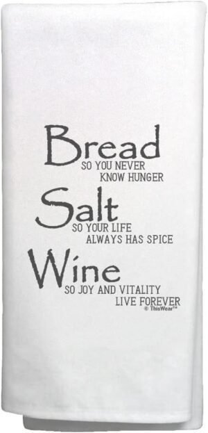 ThisWear Bread Salt Wine Housewarming Gift for Women Wonderf... ThisWear Bread Salt Wine Housewarming Gift for Women Wonderf...
