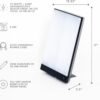 61NUk6j8zfL._AC_SL1500_.jpg Northern Light Technologies Boxelite - 10000 Lux Light Therapy Lamp - Full Spectrum Lightbox Therapy Light for Natural Mood and Energy Enhancement, Sunlight Desk Lamp, Black