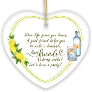 Funny Friendship Quote Life Gives You Lemons Ornament, Frien... Funny Friendship Quote Life Gives You Lemons Ornament, Frien...