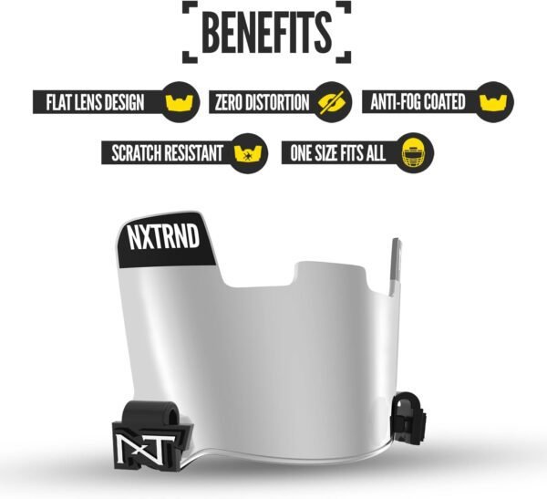 Nxtrnd VZR1 Football Visor, Flat Lens Technology, Fits Adult & Youth Football Helmets