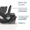 UPPAbaby Mesa V2 Infant Car Seat/Easy Installation/Innovative SmartSecure Technology/Base + Robust Infant Insert Included/Direct Stroller Attachment/Greyson (Charcoal Mélange)