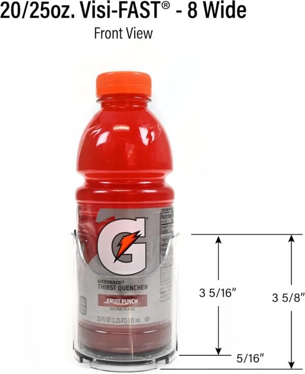 61lnlx67jTL._AC_SL1500_.jpg Display Technologies Fridge Organizer & Soda Can Dispenser for Refrigerator - Drink Dispenser & Refrigerator Storage (6-Pack)