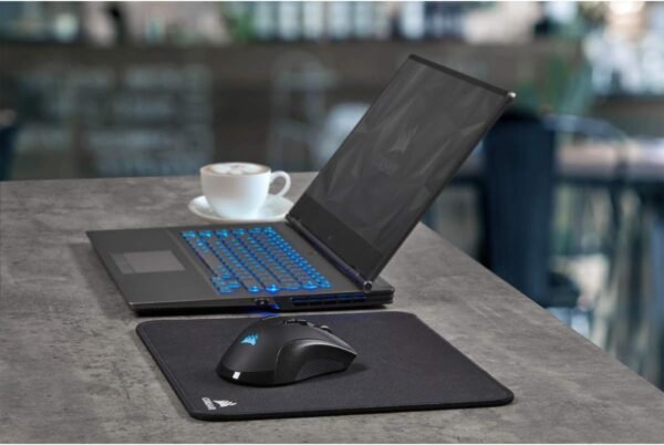 CORSAIR IRONCLAW WIRELESS RGB Rechargeable Gaming Mouse with Slipstream Technology - 18,000 DPI - 3-Zone RGB Multi-Color Backlighting - Black