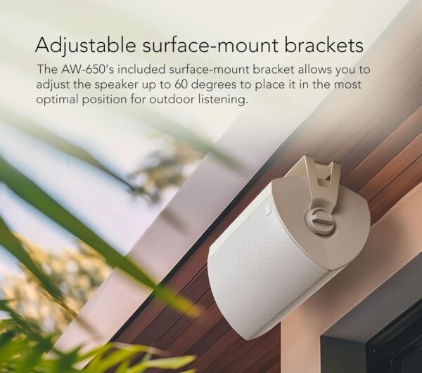 712Mn3daAVL._AC_SL1500_.jpg Definitive Technology Dymension AW-650 Outdoor Speaker (Black, Pair), Two-Way Surface Mount, 6.5" Woofer, 1” Tweeter, & 5”x10 Passive Bass Radiator, IP66 All-Weather Wired Outdoor Speakers