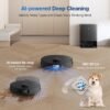 ECOVACS DEEBOT T30S AI Robot Vacuum and Mop, 11000Pa, TruEdge Adaptive Edge Mopping, ZeroTangle Technology, AI Instant Re-mop, Hot Water Mop Washing, Self-Emptying & Refilling, AI Obstacle Avoidance