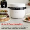 71GTB6LQHkL._AC_SL1500_.jpg Instant Pot 20-Cup Rice Cooker, Rice and Grain Multi-Cooker with Carb Reducing Technology without Compromising Taste or Texture, From the Makers of Instant Pot, Includes 8 Cooking Presets