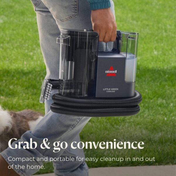 71HMK-h-T2L._AC_SL1500_.jpg BISSELL Little Green Cordless Portable Deep Cleaner with 25V Lithium-Ion Battery & Battery-Boost Technology, 3682