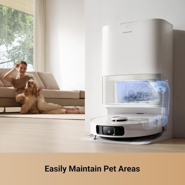 DREAME L10s Ultra Gen 2 Robot Vacuum and Mop, 10,000Pa Suction, MopExtend Technology, All-in-One Base Station, Pet-Friendly, Versatile Carpet Cleaning, DuoScrub Mopping System, Smart Pathfinder Tech