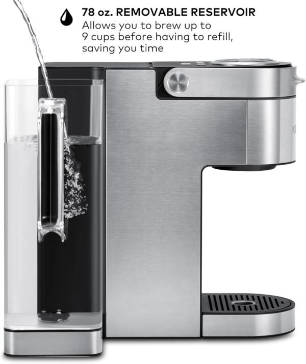 Keurig K-Supreme Plus Single Serve K-Cup Pod Coffee Maker, MultiStream Technology, Customizable Strength and Temperature Settings, Programmable, 78oz Removable Reservoir, Stainless Steel