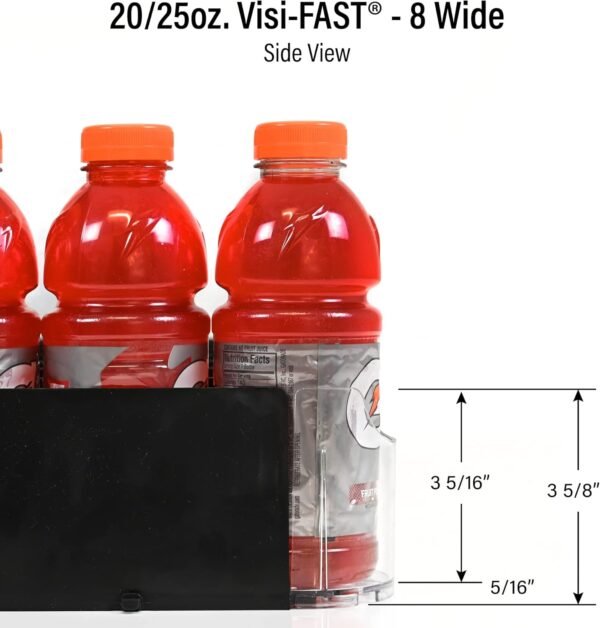 71PDckWDGsL._AC_SL1500_.jpg Display Technologies Fridge Organizer & Soda Can Dispenser for Refrigerator - Drink Dispenser & Refrigerator Storage (6-Pack)