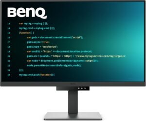 BenQ RD320U 32” 4K 3840x2160 Programming Monitor with 2000:1 Contrast BenQ RD320U 32” 4K 3840x2160 Programming Monitor with 2000:1 Contrast Ratio, Nano Matte Panel, Backlight, 90W USB-C, Coding Modes, Night Hours Protection, Ergonomic Design, and Eye-Care Technology