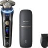 Philips Norelco Shaver i9000 Prestige Ultra, Wet & Dry Electric Shaver, Ink Black, SenseIQ Pro Technology, Triple Lift & Cut System, 360 Rotating NanoTech Precision Blades, 5 Shaving Modes, XP9400/89