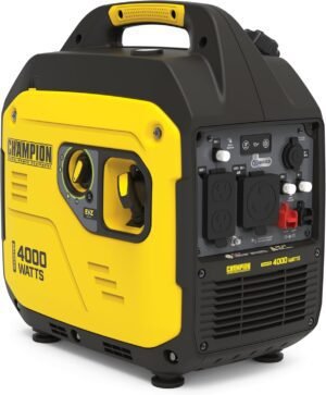Champion Power Equipment 4000-Watt RV Ready Portable Inverter Generator with Champion Power Equipment 4000-Watt RV Ready Portable Inverter Generator with Quiet Technology and CO Shield