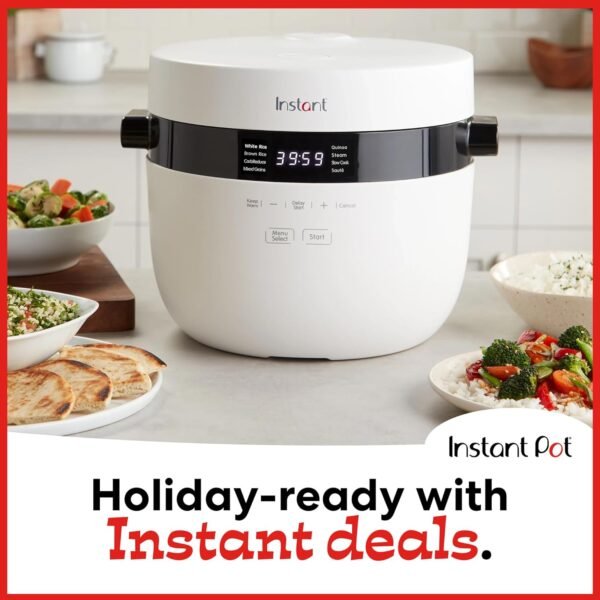71jcqYTI8L._AC_SL1500_.jpg Instant Pot 20-Cup Rice Cooker, Rice and Grain Multi-Cooker with Carb Reducing Technology without Compromising Taste or Texture, From the Makers of Instant Pot, Includes 8 Cooking Presets