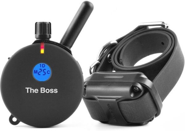 Educator E-Collar Humane Dog Training Collar with Remote, Features 100 Levels of Safe Stimulation, Tapping Sensation, Night Light, Waterproof, Rechargeable, 1 Mile 1 Dog, Black