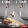 71pxCFsZifL._AC_SL1500_.jpg Delta Lenta Touchless Kitchen Faucet with Touch Technology, Brushed Nickel Kitchen Sink Faucet with Pull Down Sprayer, Single Hole, SpotShield 19802TLZ-SP-DST