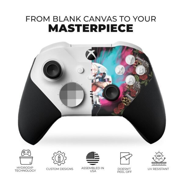 DreamController Harly Quiinn X-box Elite Controller Series 2 Core Limited Edition Custom Elite Core Controller for X-box One/Series X/S Made with Advanced HydroDip Paint Technology(Not Just a Skin)