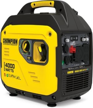 Champion Power Equipment 4000-Watt Dual Fuel RV Ready Portable Inverter Champion Power Equipment 4000-Watt Dual Fuel RV Ready Portable Inverter Generator with Quiet Technology and CO Shield