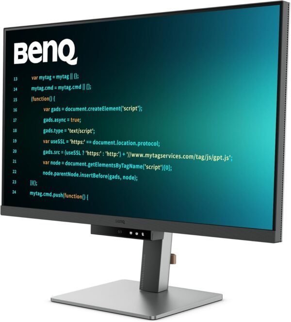 BenQ RD320U 32” 4K 3840x2160 Programming Monitor with 2000:1 Contrast Ratio, Nano Matte Panel, Backlight, 90W USB-C, Coding Modes, Night Hours Protection, Ergonomic Design, and Eye-Care Technology