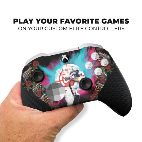 DreamController Harly Quiinn X-box Elite Controller Series 2 Core Limited Edition Custom Elite Core Controller for X-box One/Series X/S Made with Advanced HydroDip Paint Technology(Not Just a Skin)